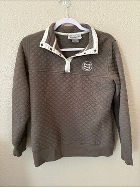Mtn Ops Quarter-Snap Pullover Sweatshirt - Brown